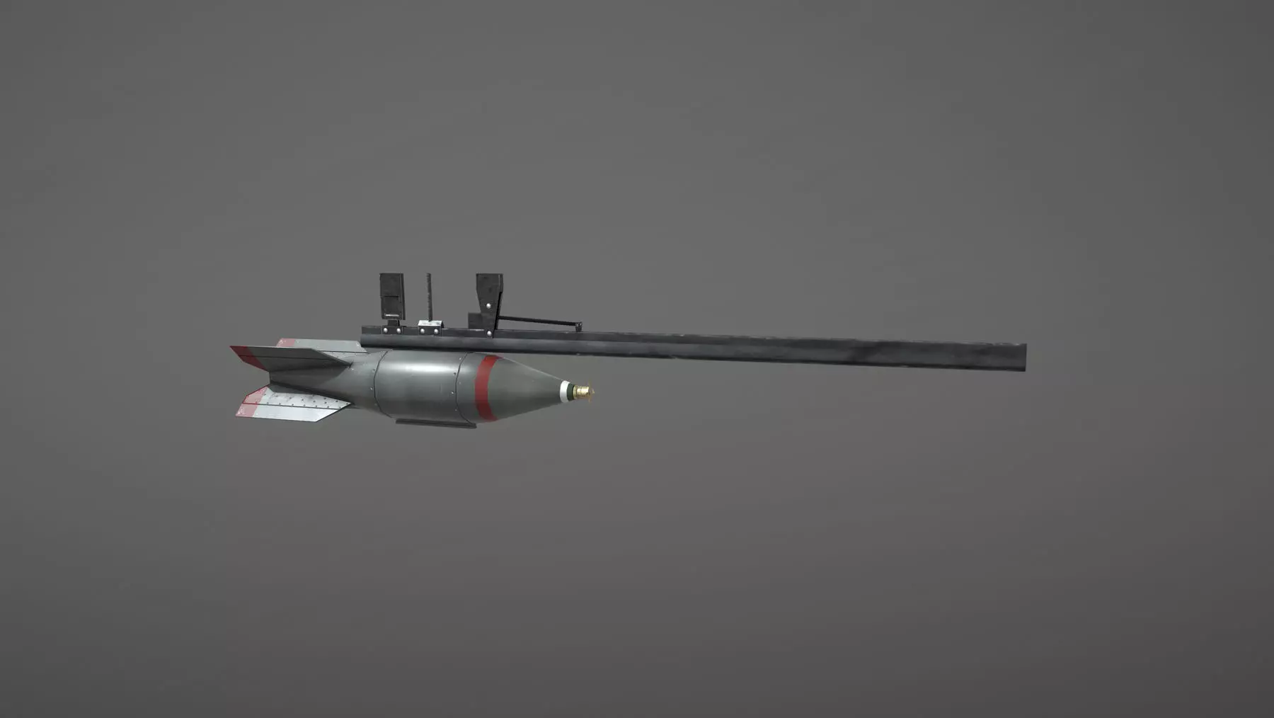 JP Rocket Type3 Mk28 Low-poly 3D model_0