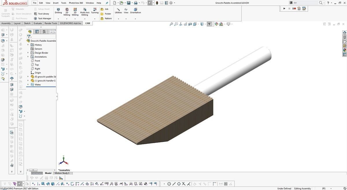 3D Printed Gnocchi Paddle 3D print model_6