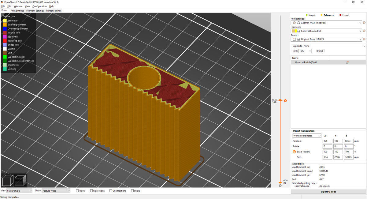 3D Printed Gnocchi Paddle 3D print model_8