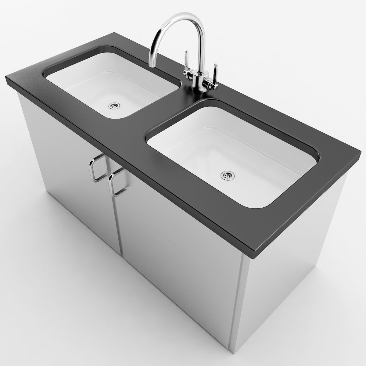 Commercial Sink 3D model_1