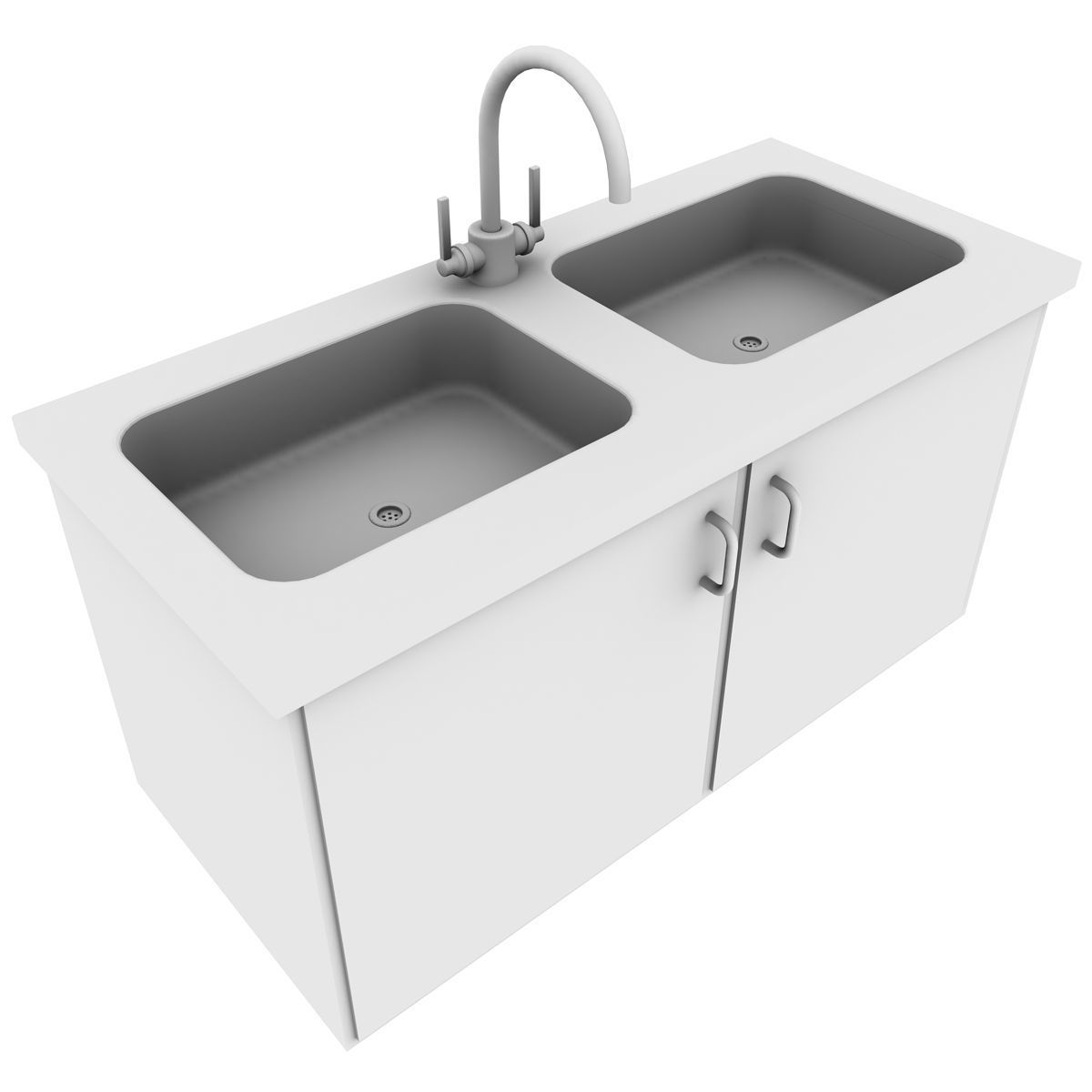 Commercial Sink 3D model_4