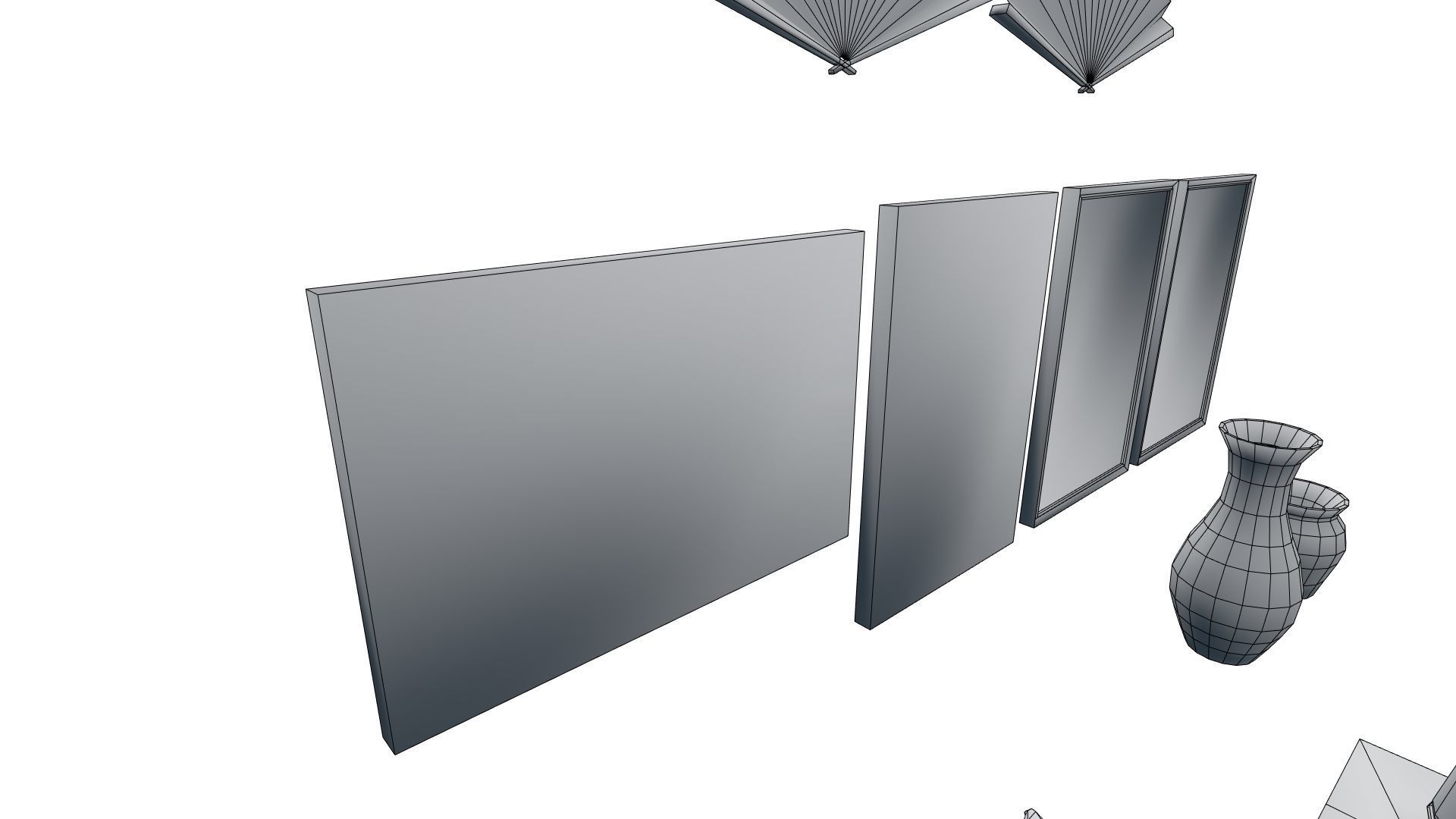 Low Poly Japanese Decoration Assets With PBR Materials Low-poly 3D model_11