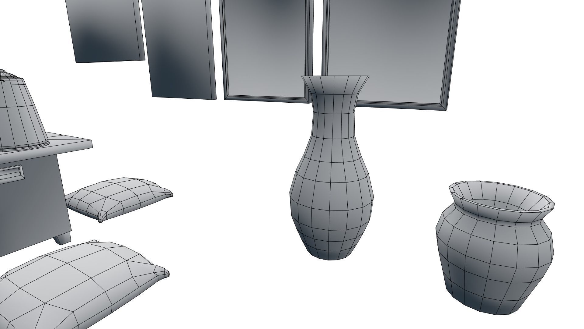 Low Poly Japanese Decoration Assets With PBR Materials Low-poly 3D model_12