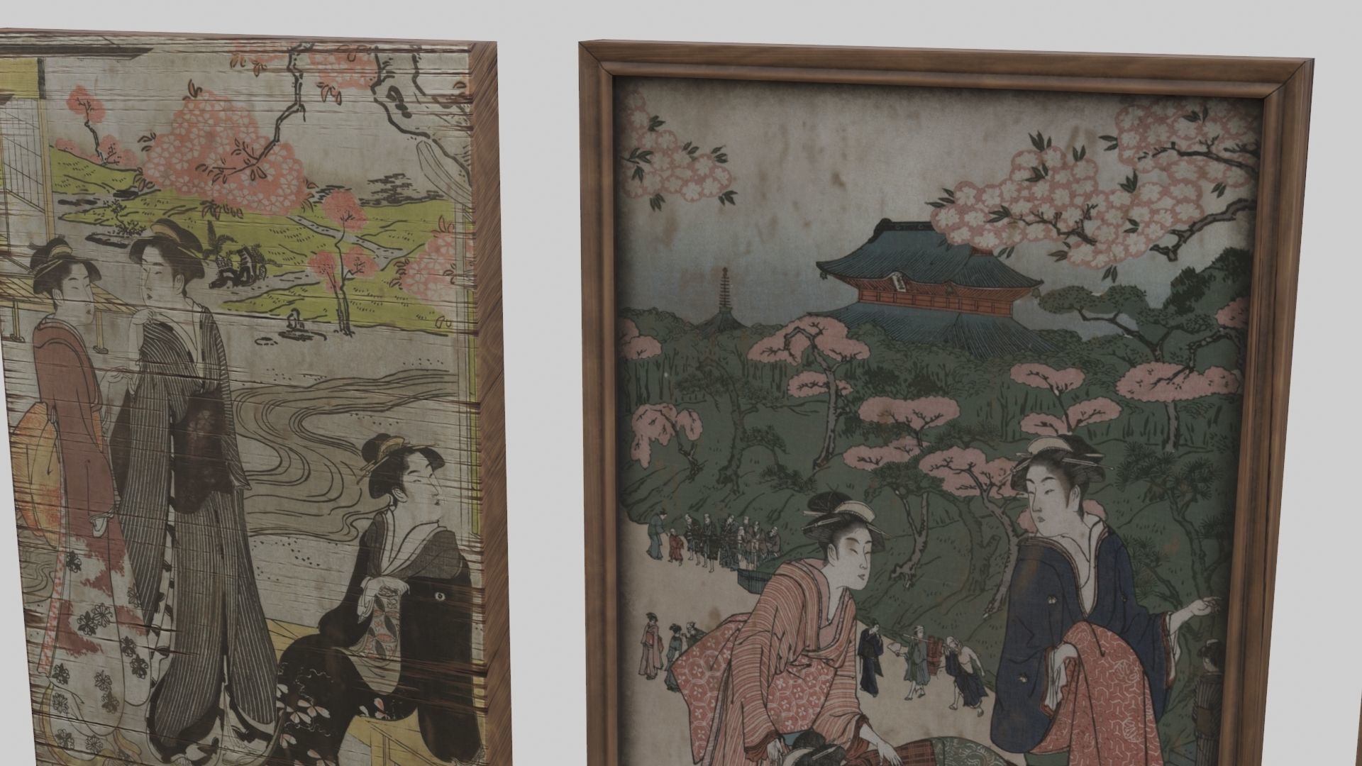 Low Poly Japanese Decoration Assets With PBR Materials Low-poly 3D model_7