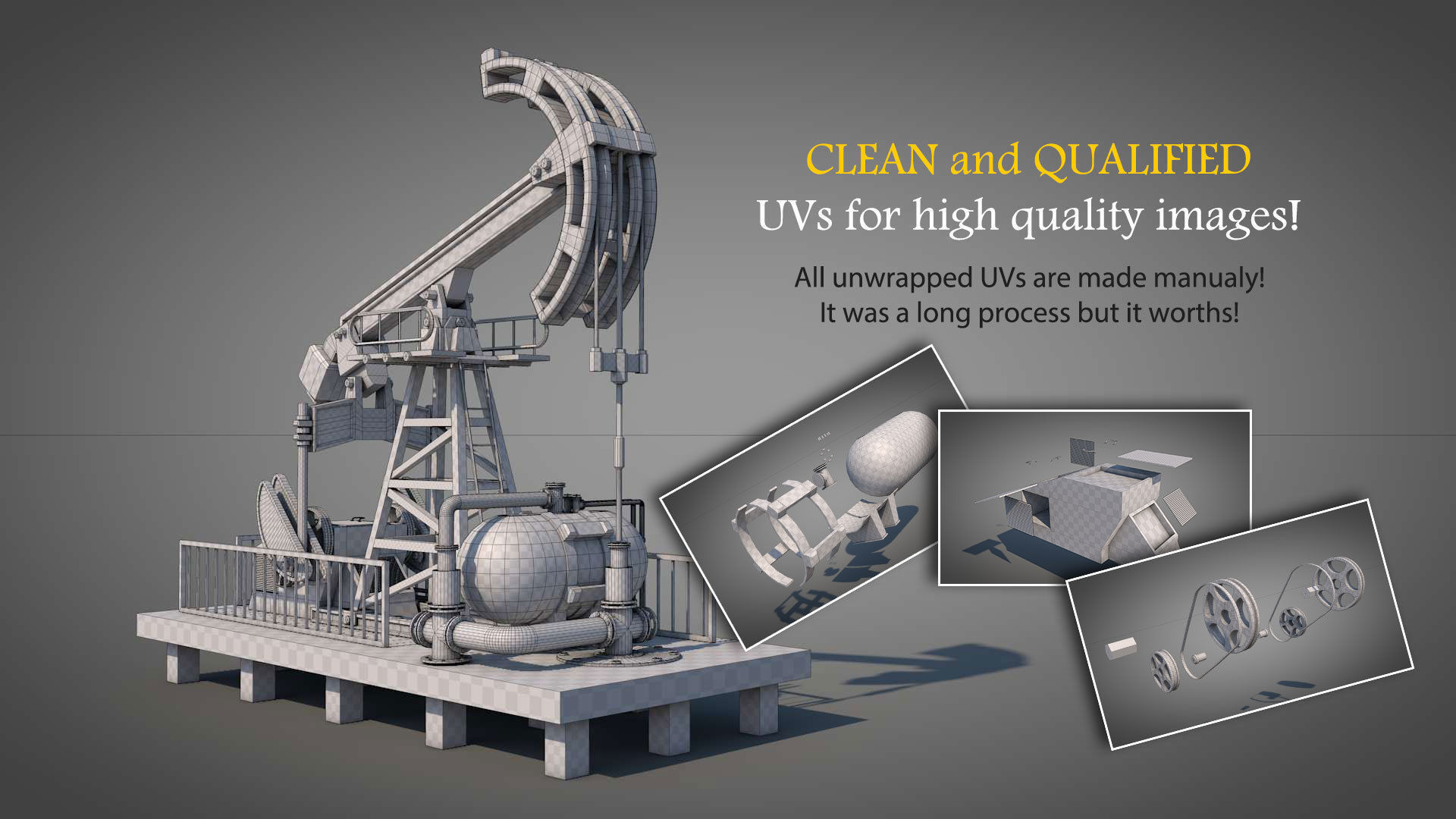 Rusty Oil Well LITE 3D model_1