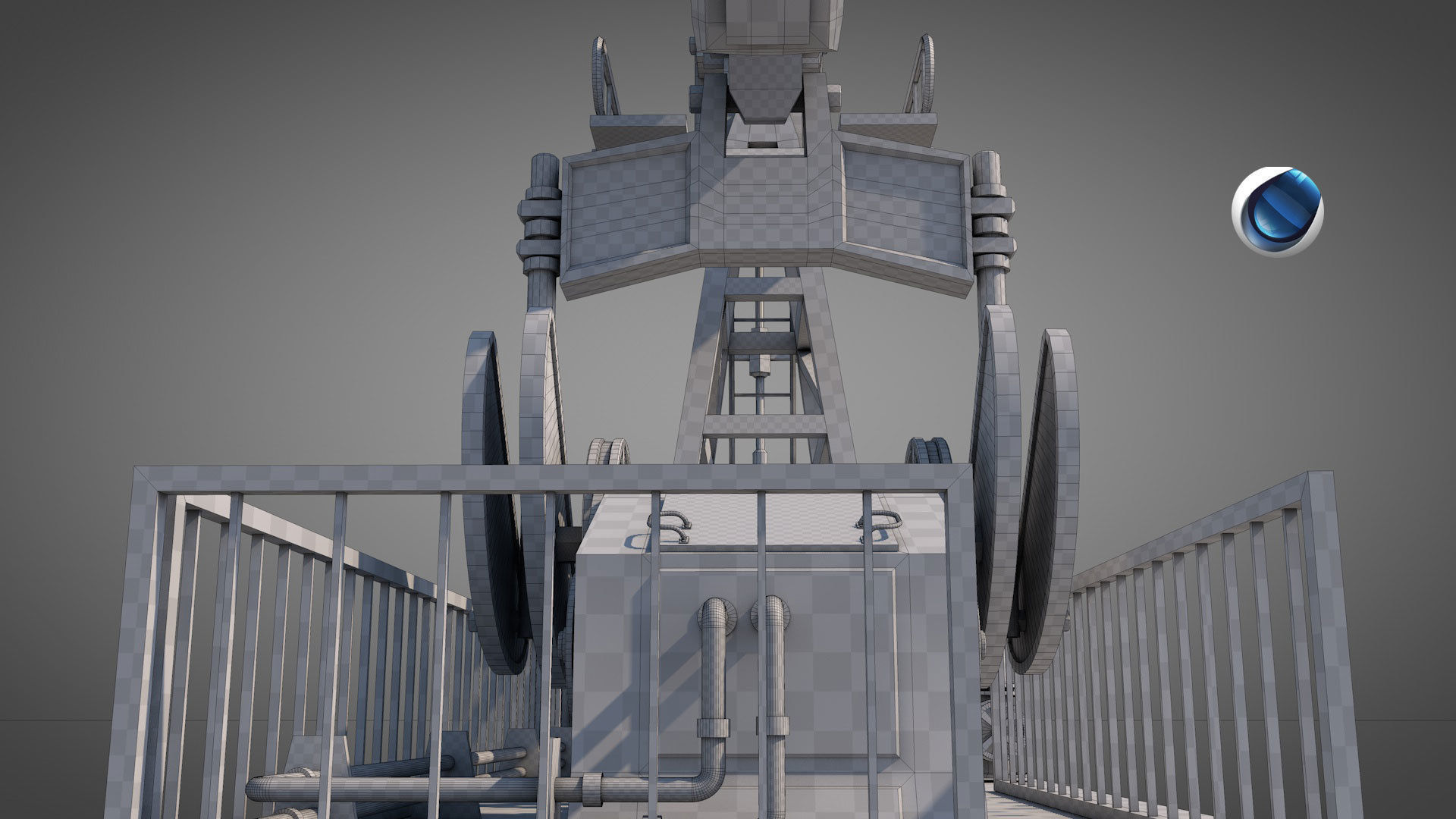 Rusty Oil Well LITE 3D model_15
