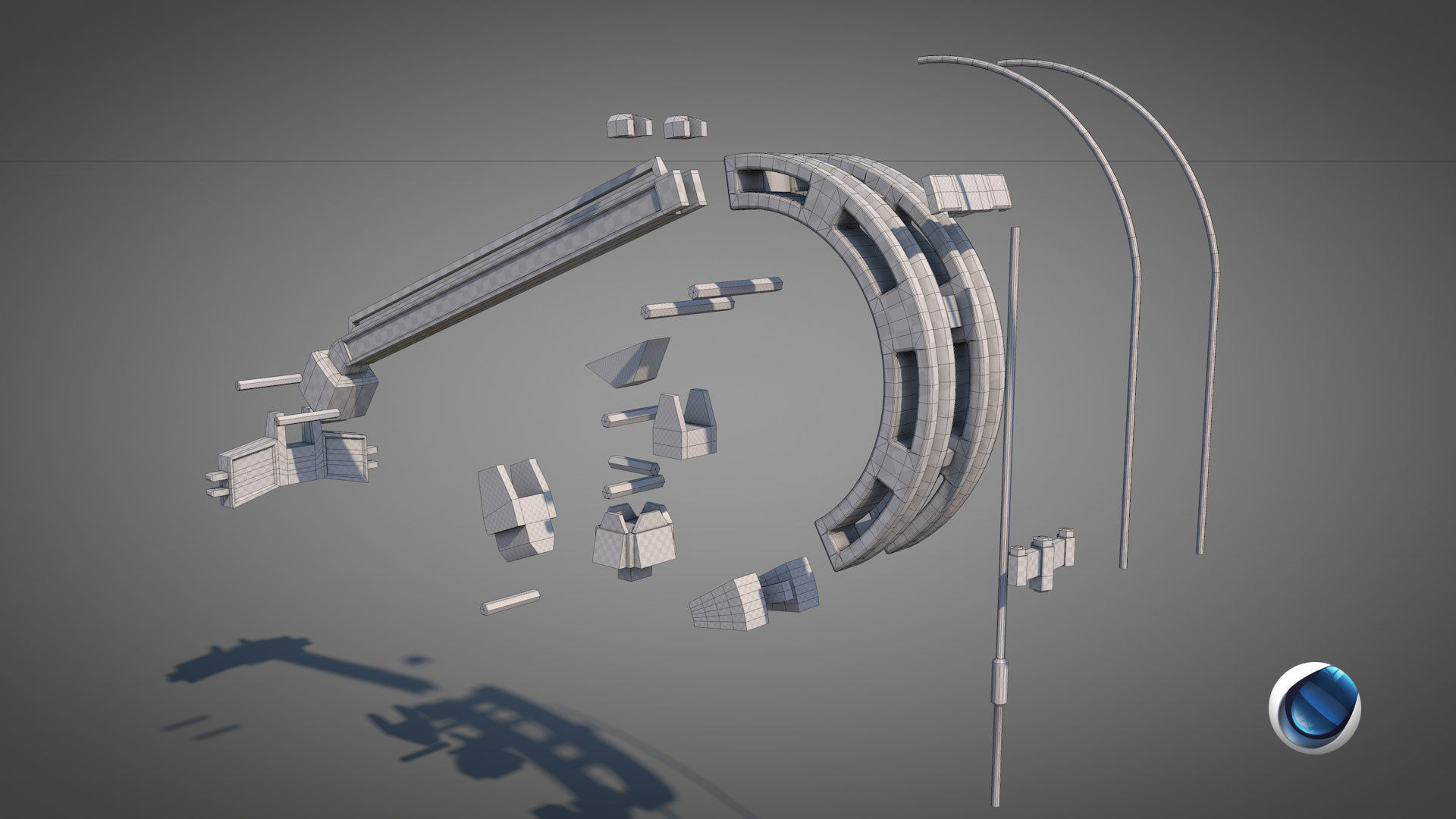 Rusty Oil Well LITE 3D model_26