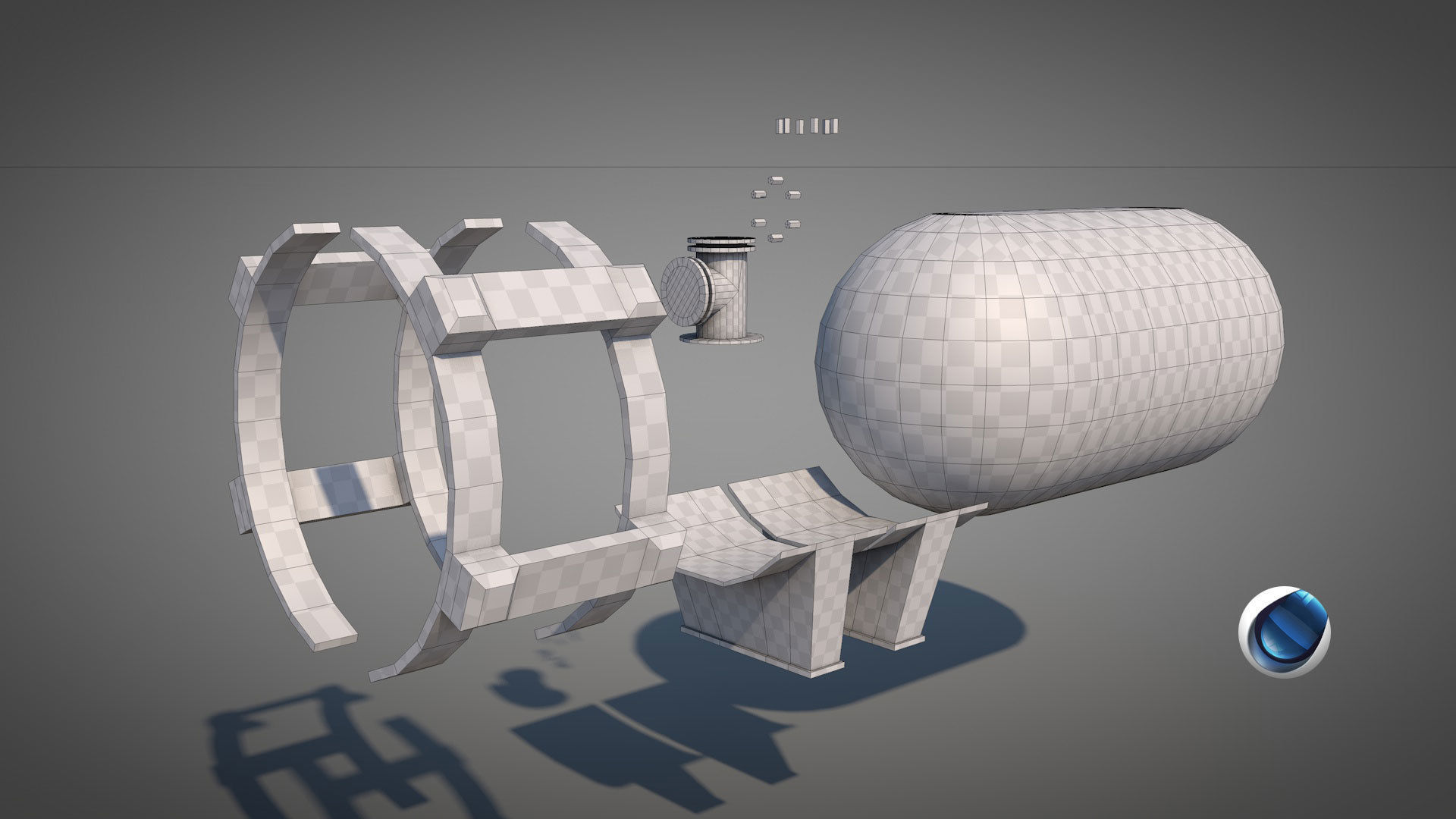 Rusty Oil Well LITE 3D model_19