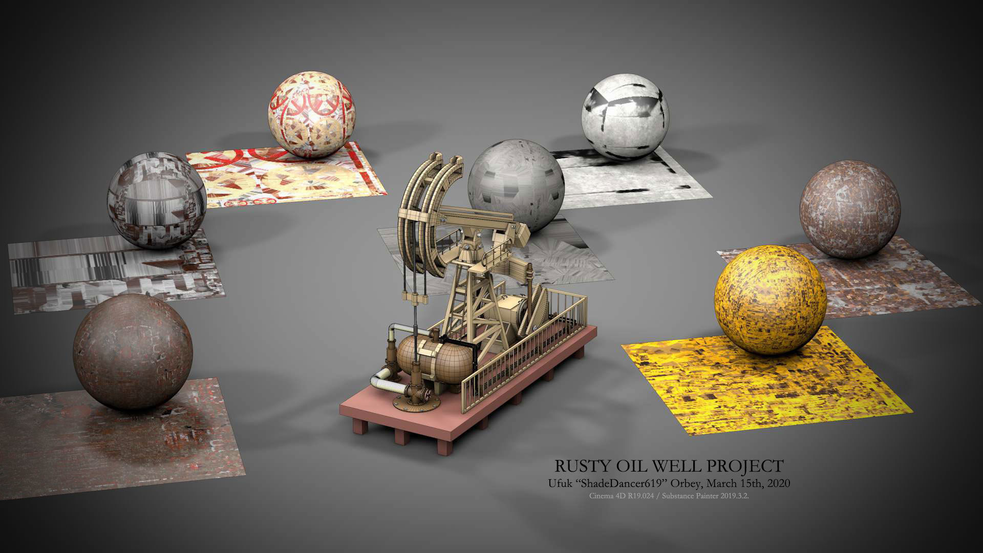 Rusty Oil Well LITE 3D model_27