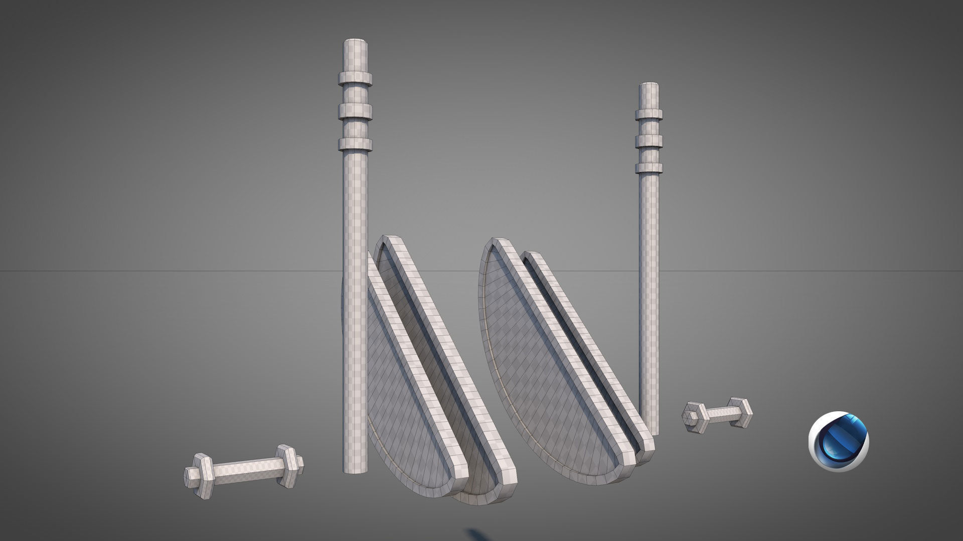 Rusty Oil Well LITE 3D model_22