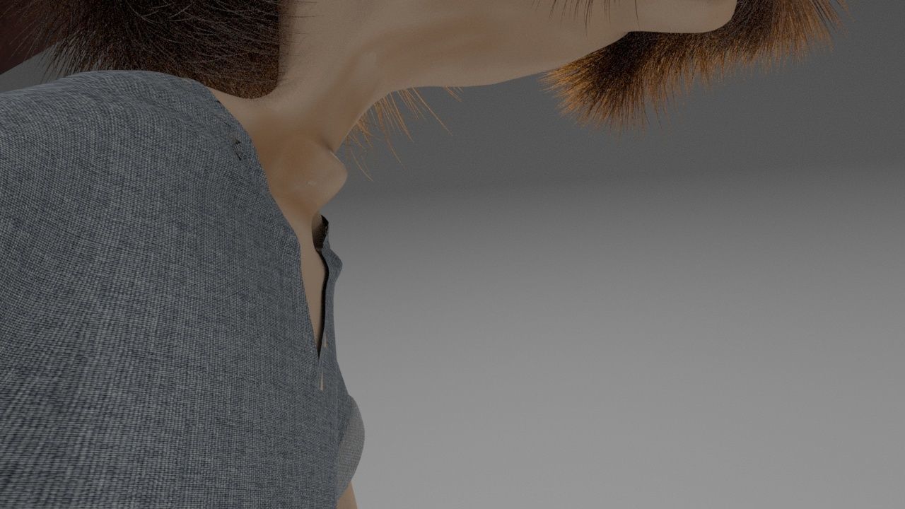 cowboy cartoon character 3D model_14