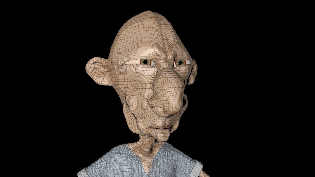 cowboy cartoon character 3D model_5