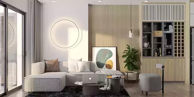 kitchen and living Area 