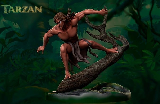 Tarzan Dioram  3D print model