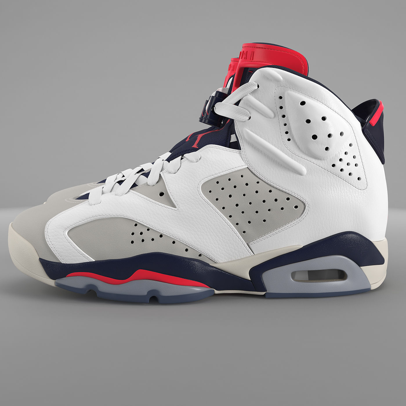 Jordan 6 Retro Tinker PBR Ready Low-poly 3D model_2