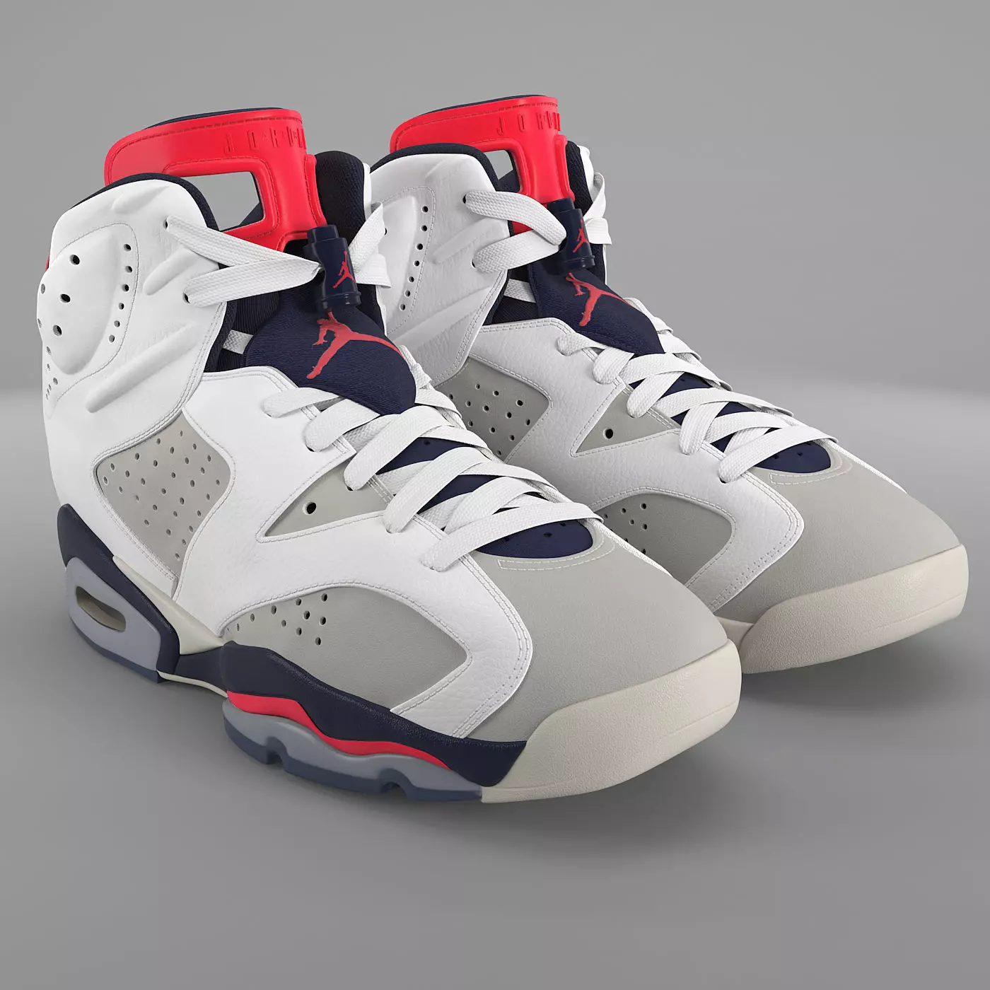 Jordan 6 Retro Tinker PBR Ready Low-poly 3D model_0