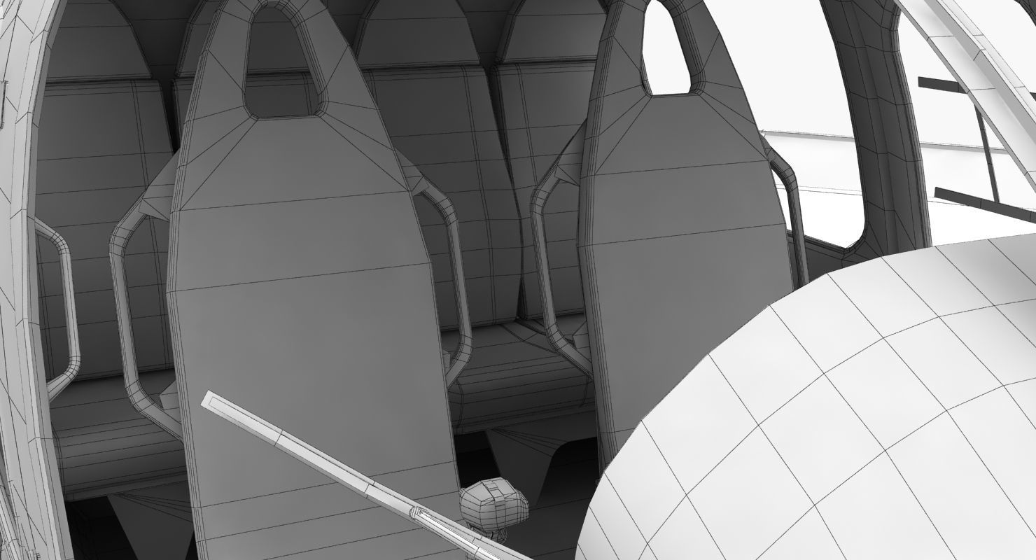 AS-350  US Customs and Border Protection Low-poly 3D model_24