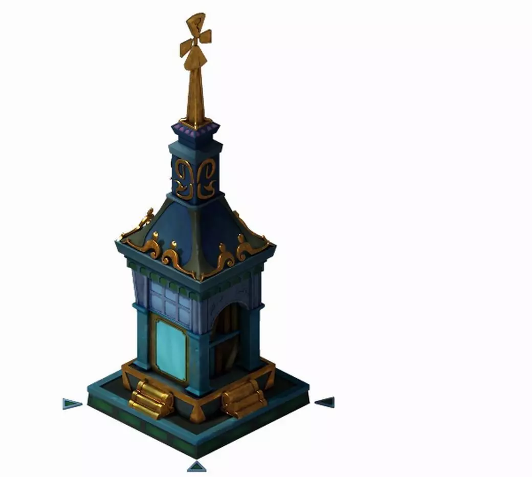Small shrine dedicated to the scroll 3D model_0