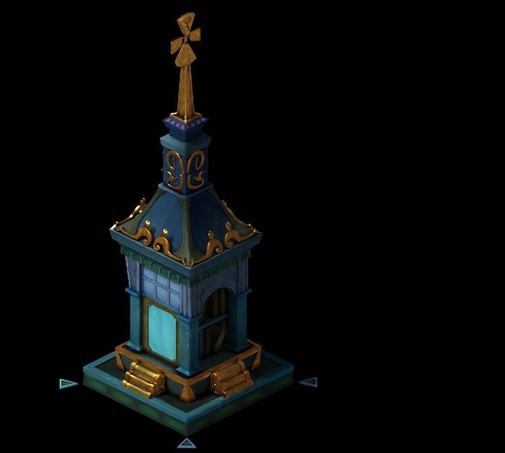 Small shrine dedicated to the scroll 3D model_1