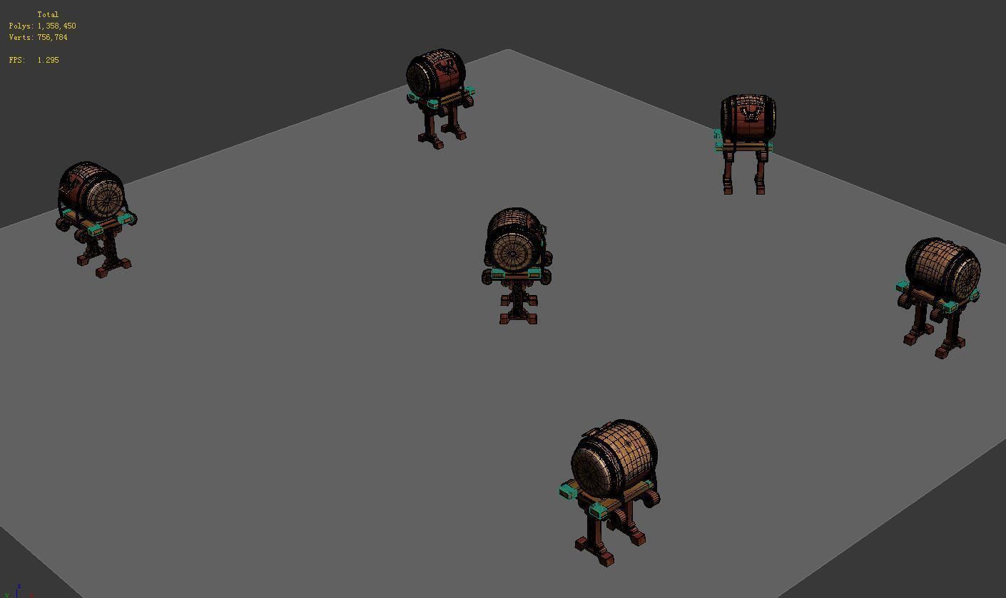 Ancient capital buildings - the capital of the war drums 3D model_2