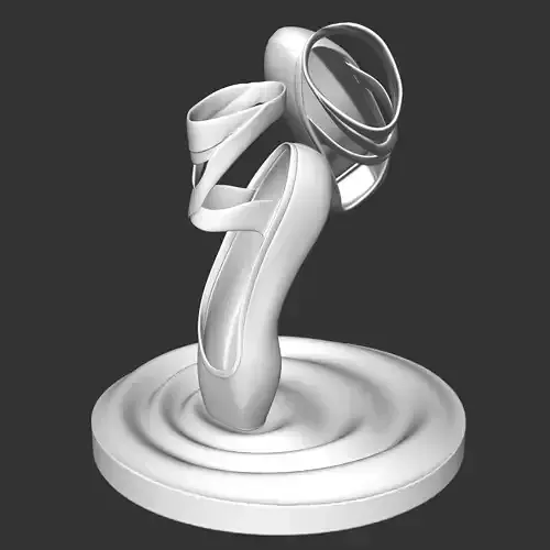 Ballet Shoes Trophy 3D print model
