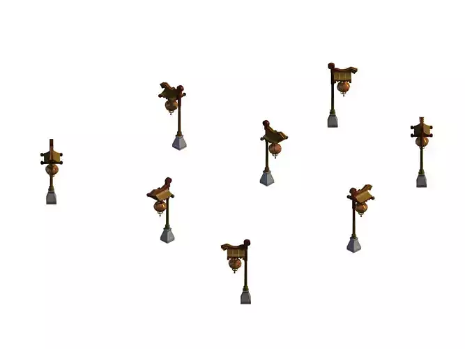 Ancient capital building - street lamp