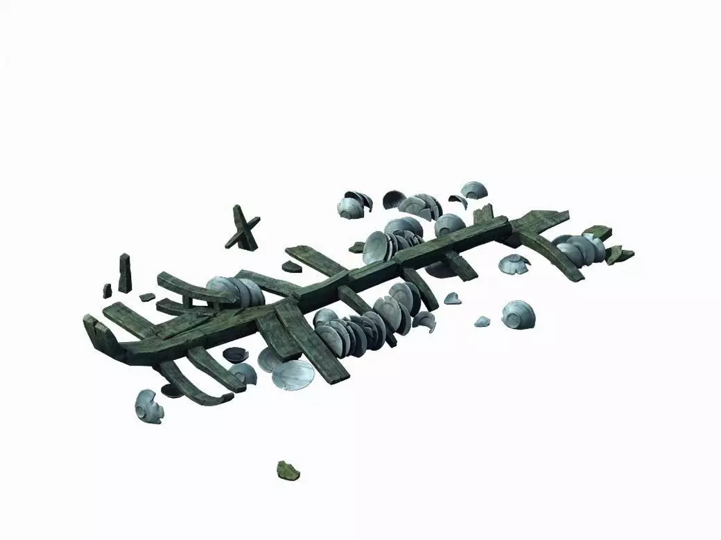 Sea Wreck - Broken porcelain 3D model_0