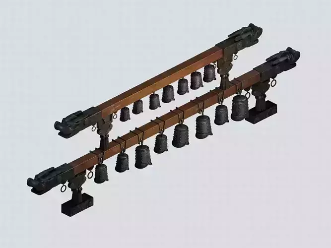 Prehistoric underground palace - bronze - bells 01