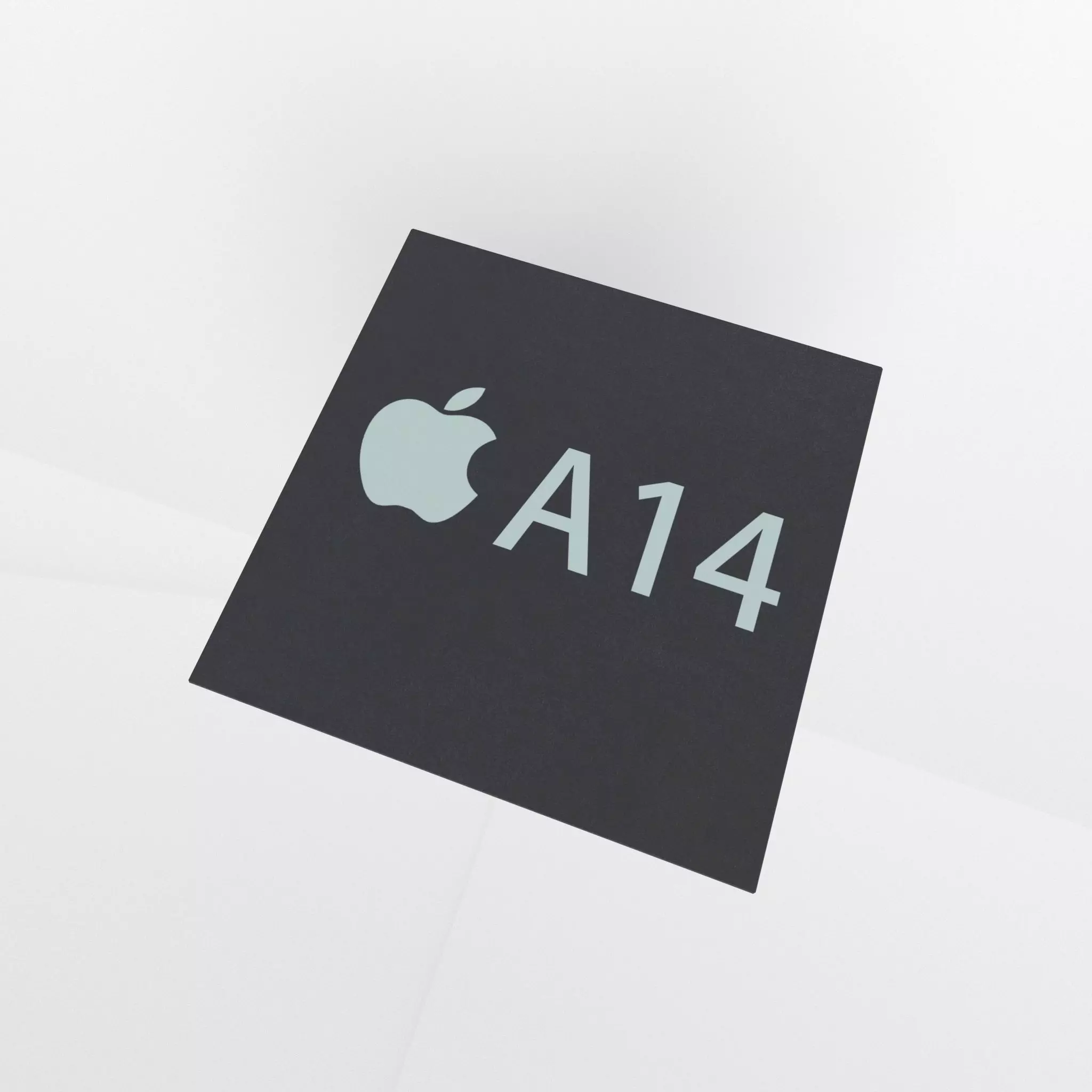 Apple CPU A14 Low-poly 3D model_0