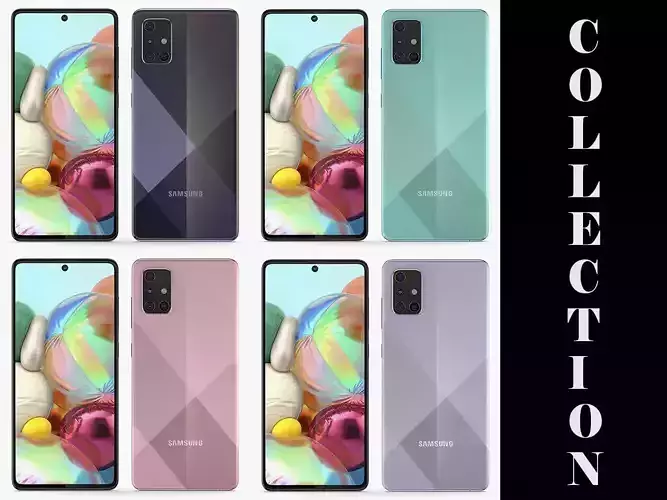 Samsung Galaxy A71 All Colors 3D model