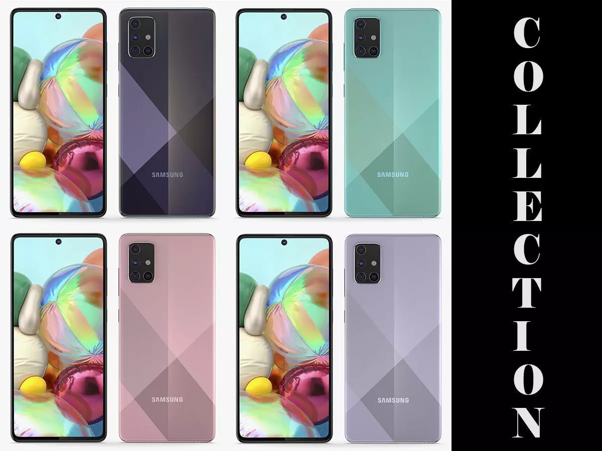 Samsung Galaxy A71 All Colors 3D model