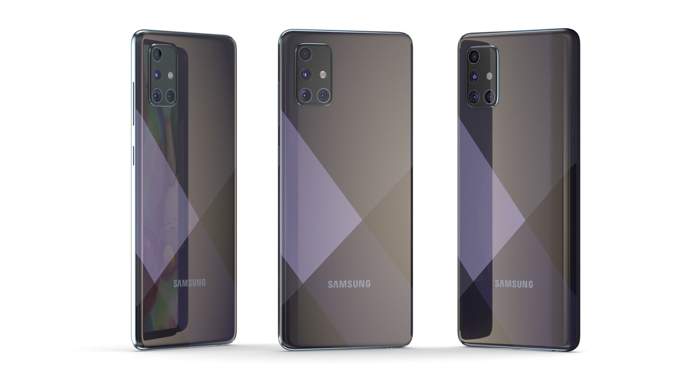 Samsung Galaxy A71 Prism Crush Black  3D model_8