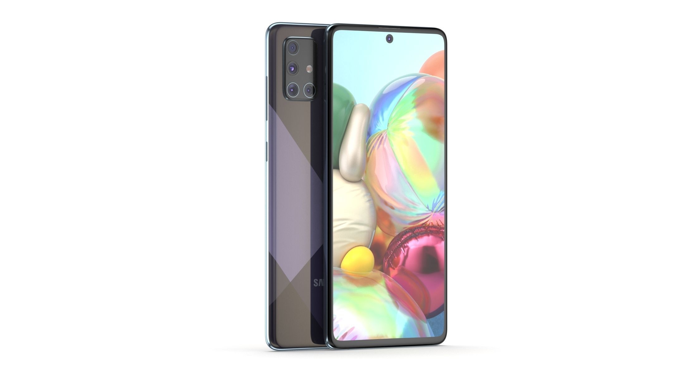 Samsung Galaxy A71 Prism Crush Black  3D model_1