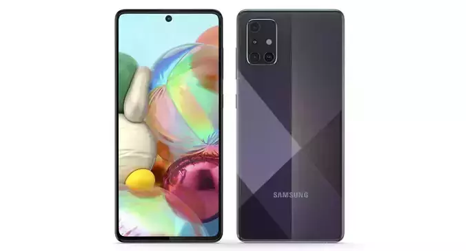 Samsung Galaxy A71 Prism Crush Black  3D model