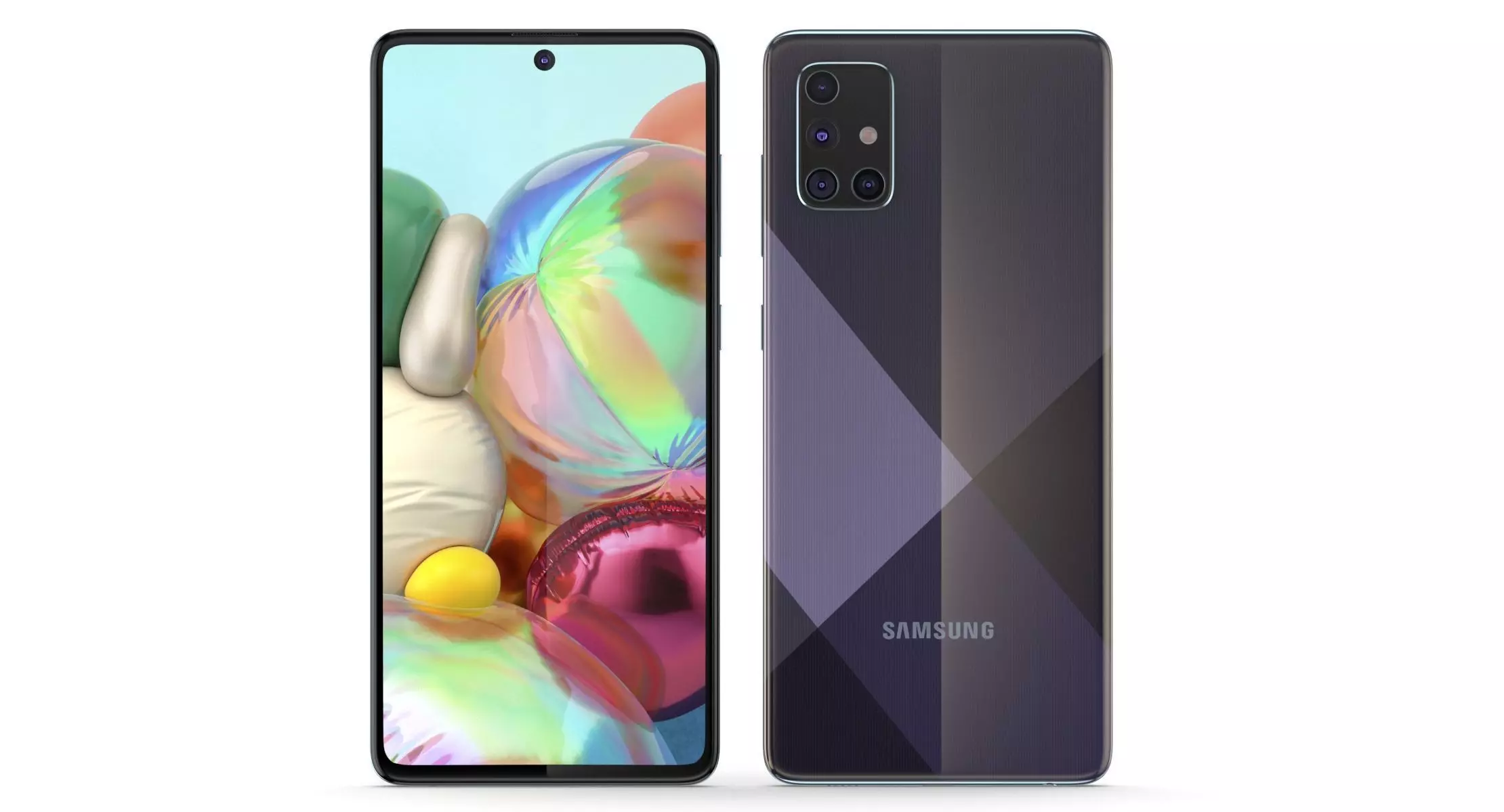 Samsung Galaxy A71 Prism Crush Black  3D model_0