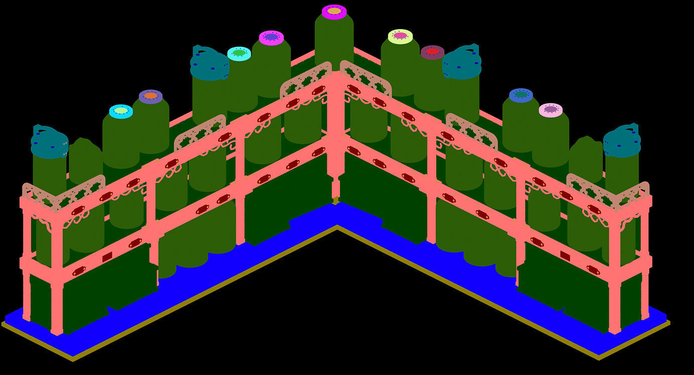 Church Hospital - specimen wooden frame 04 3D model_2