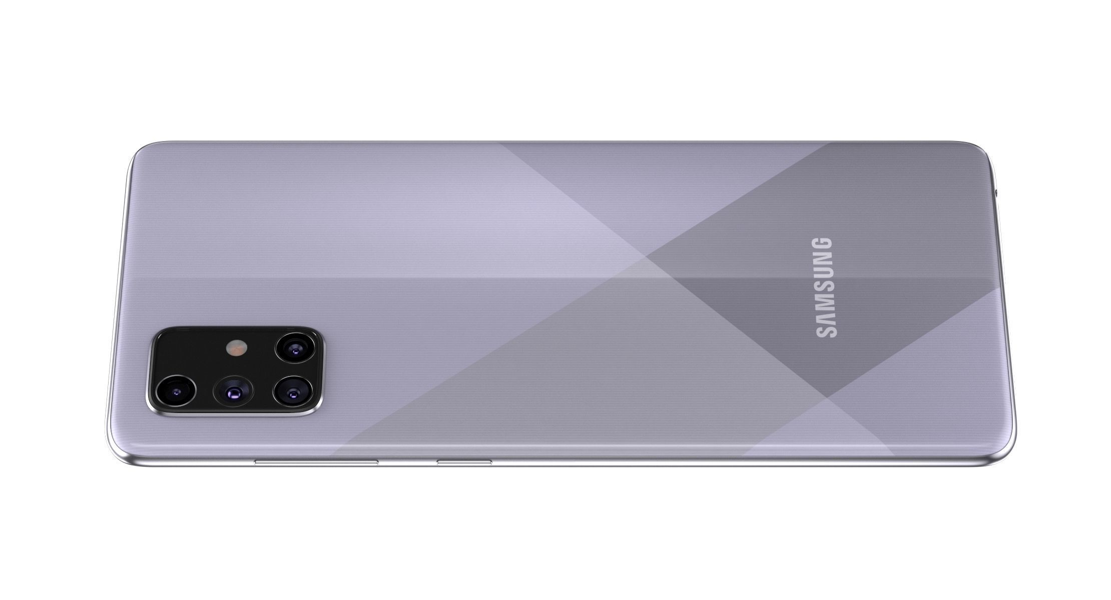Samsung Galaxy A71 Prism Crush Silver 3D model_2