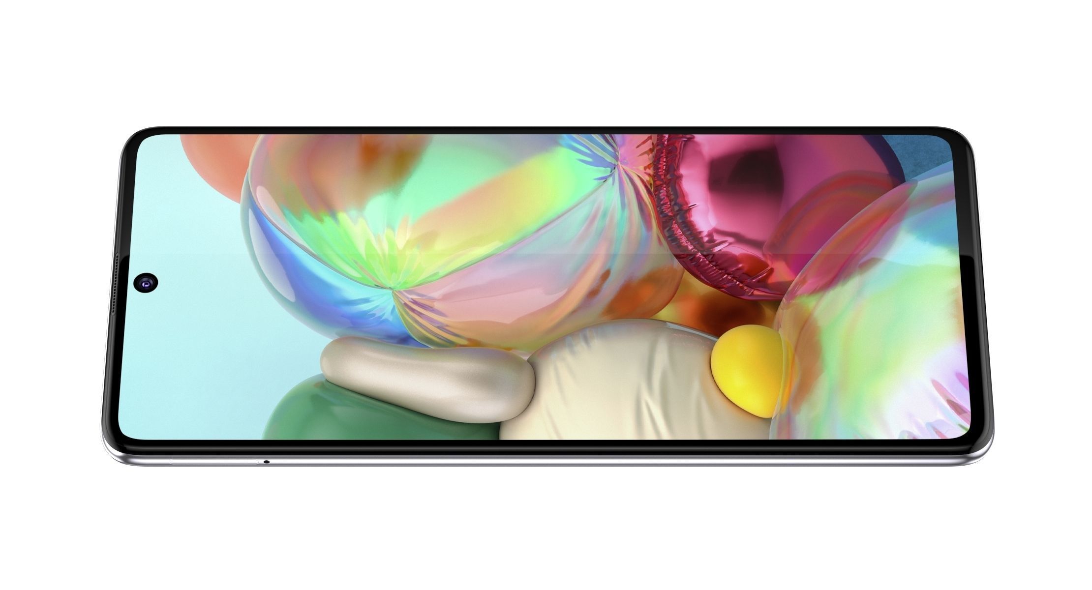 Samsung Galaxy A71 Prism Crush Silver 3D model_3
