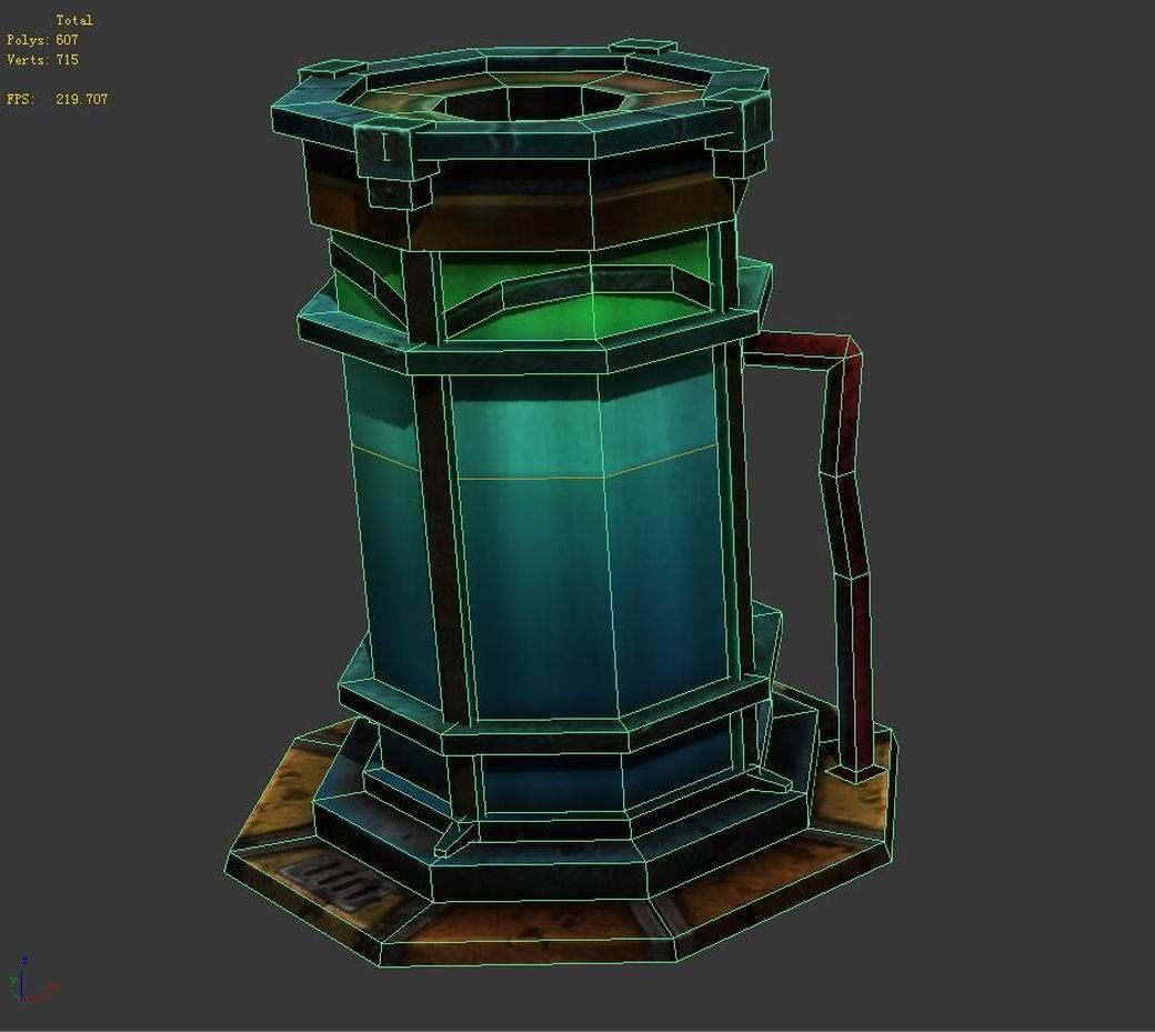 Church Hospital - Specimen Container 02 3D model_7