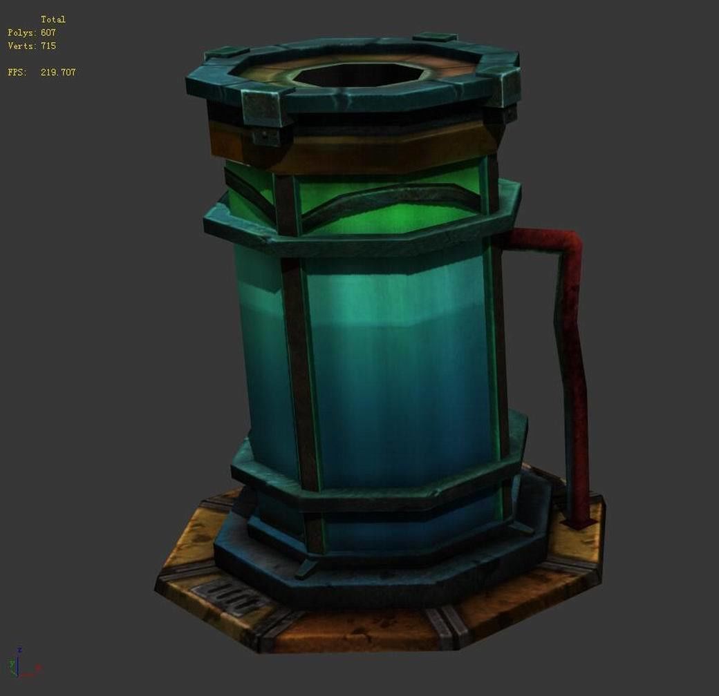 Church Hospital - Specimen Container 02 3D model_6