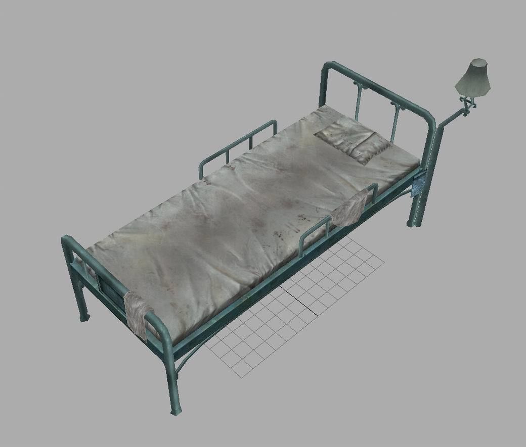 Church Hospital - Bed 01 3D model_2