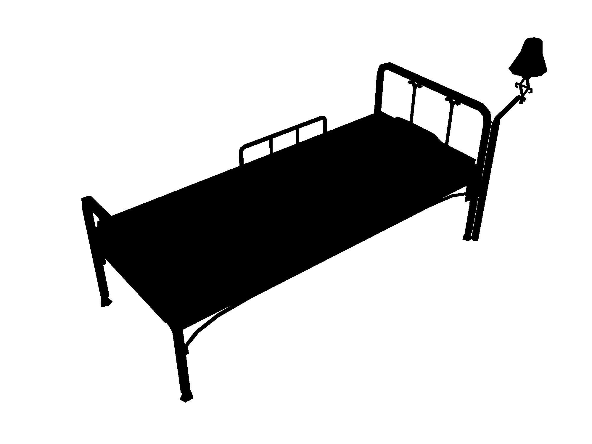 Church Hospital - Bed 01 3D model_1