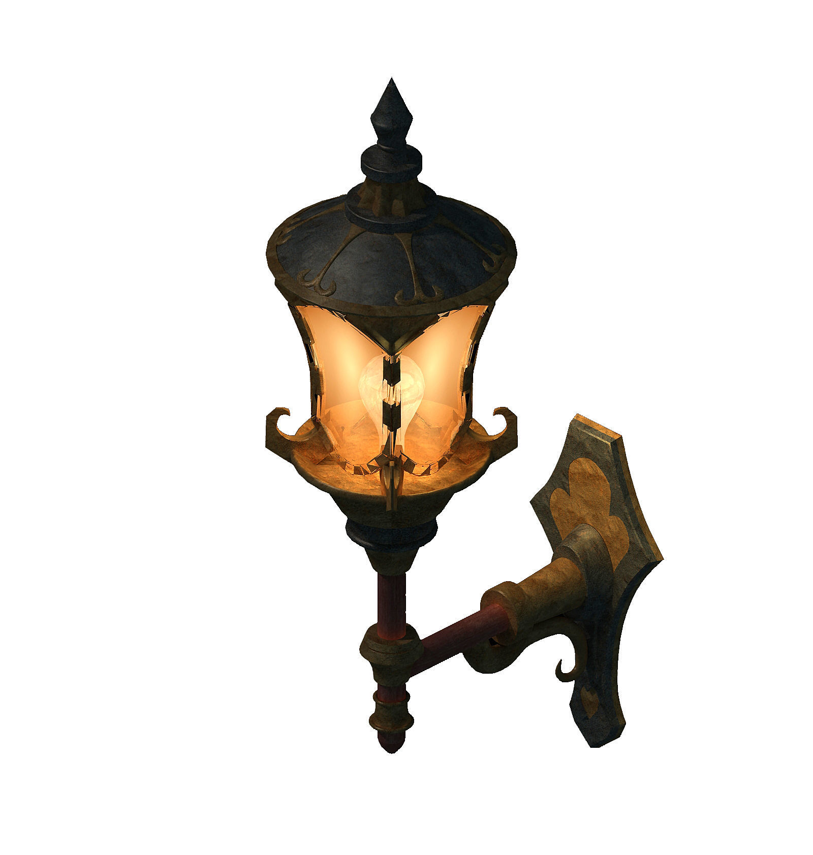 Church Hospital - bed lights 01 3D model_2