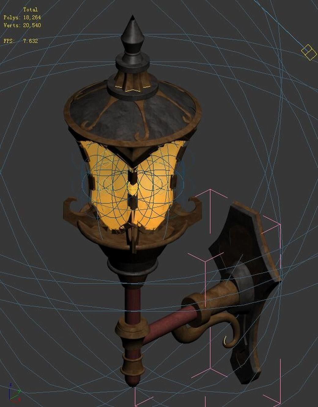 Church Hospital - bed lights 01 3D model_3