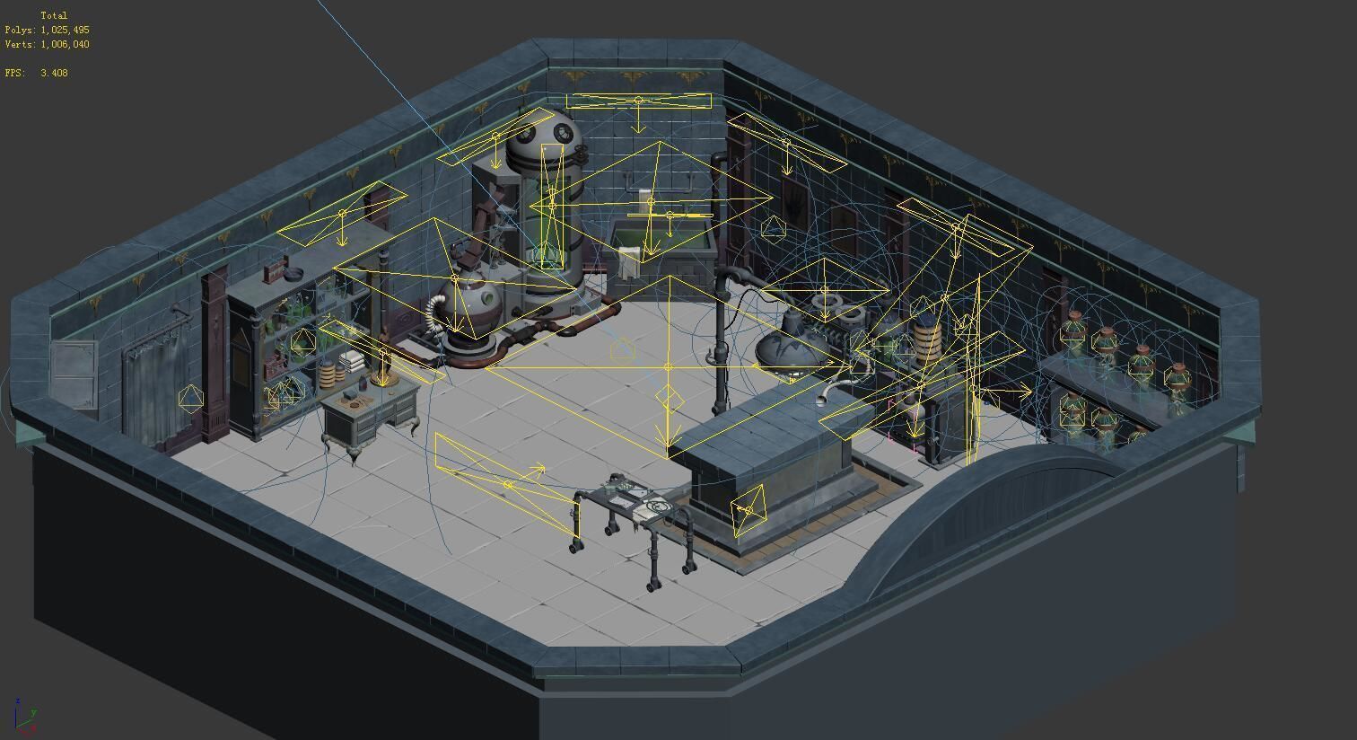 Church Hospital - Operating Room 01 3D model_4