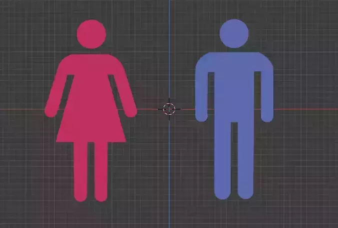 Bathroom Sign People 