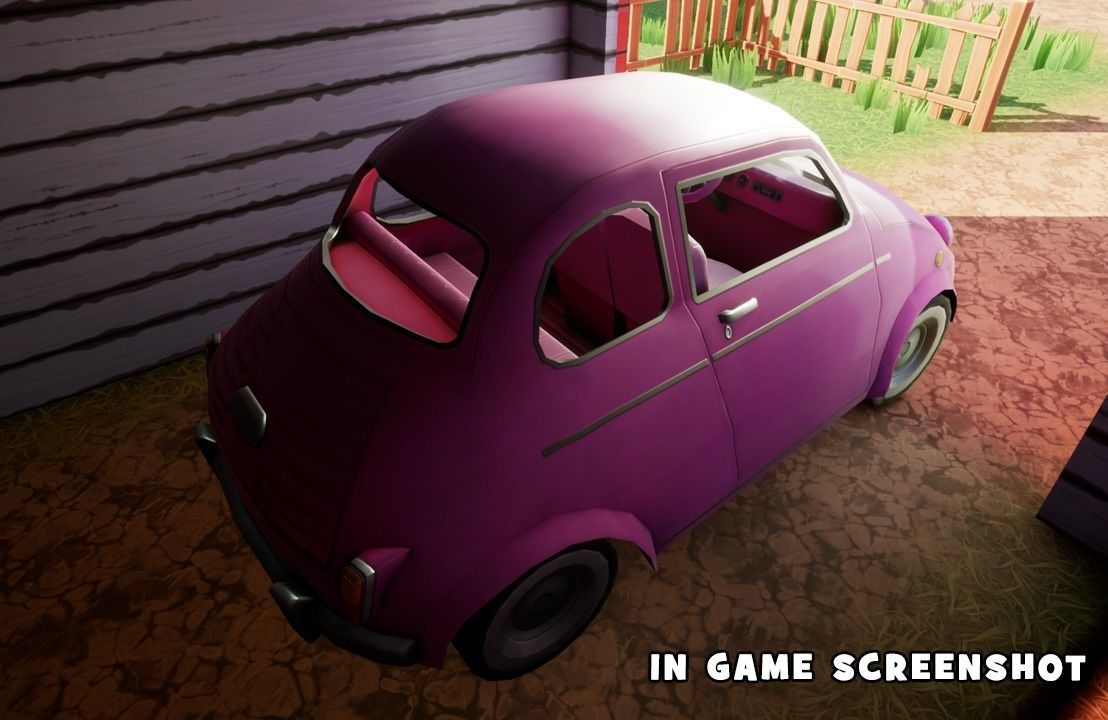 Stylized Car 03 Low-poly 3D model_7