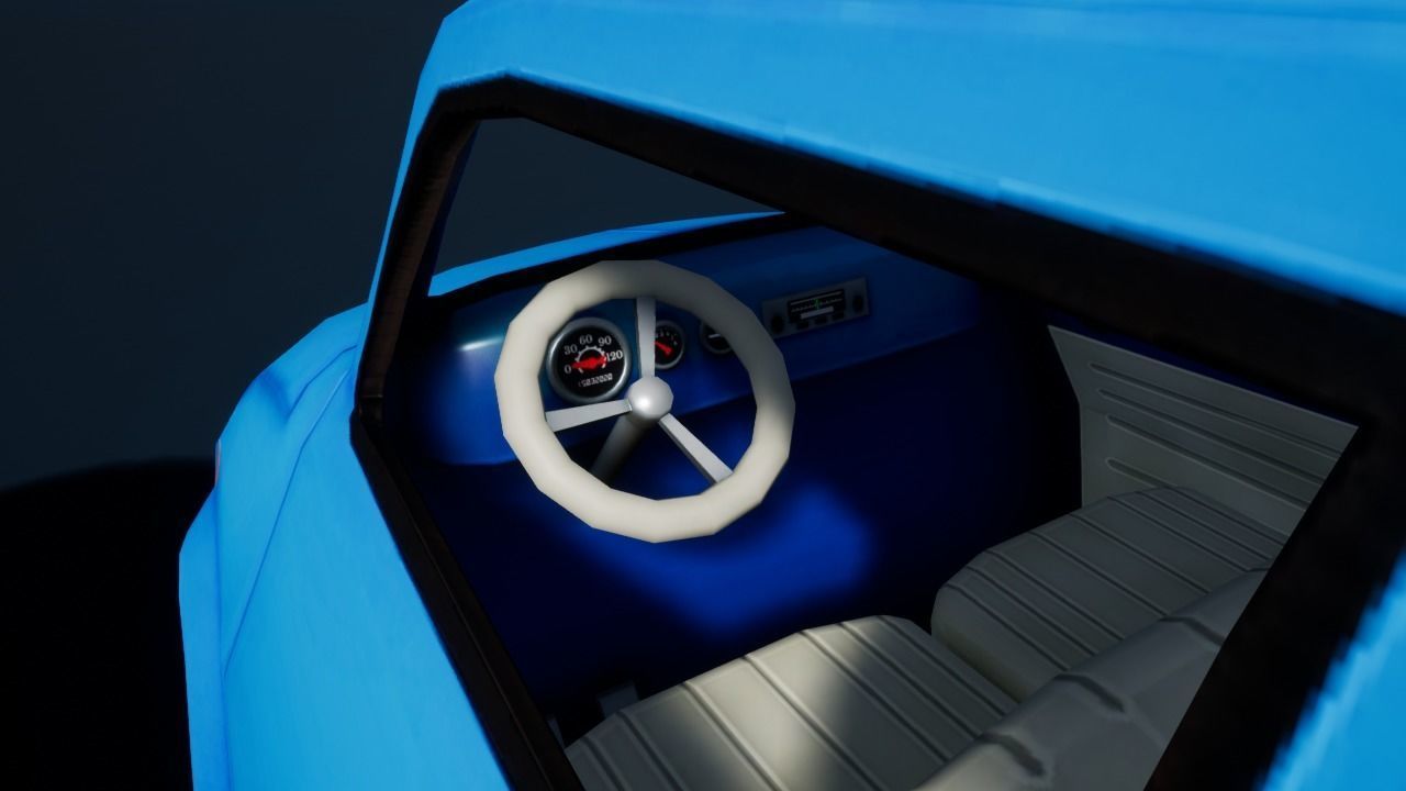 Stylized Car 03 Low-poly 3D model_5