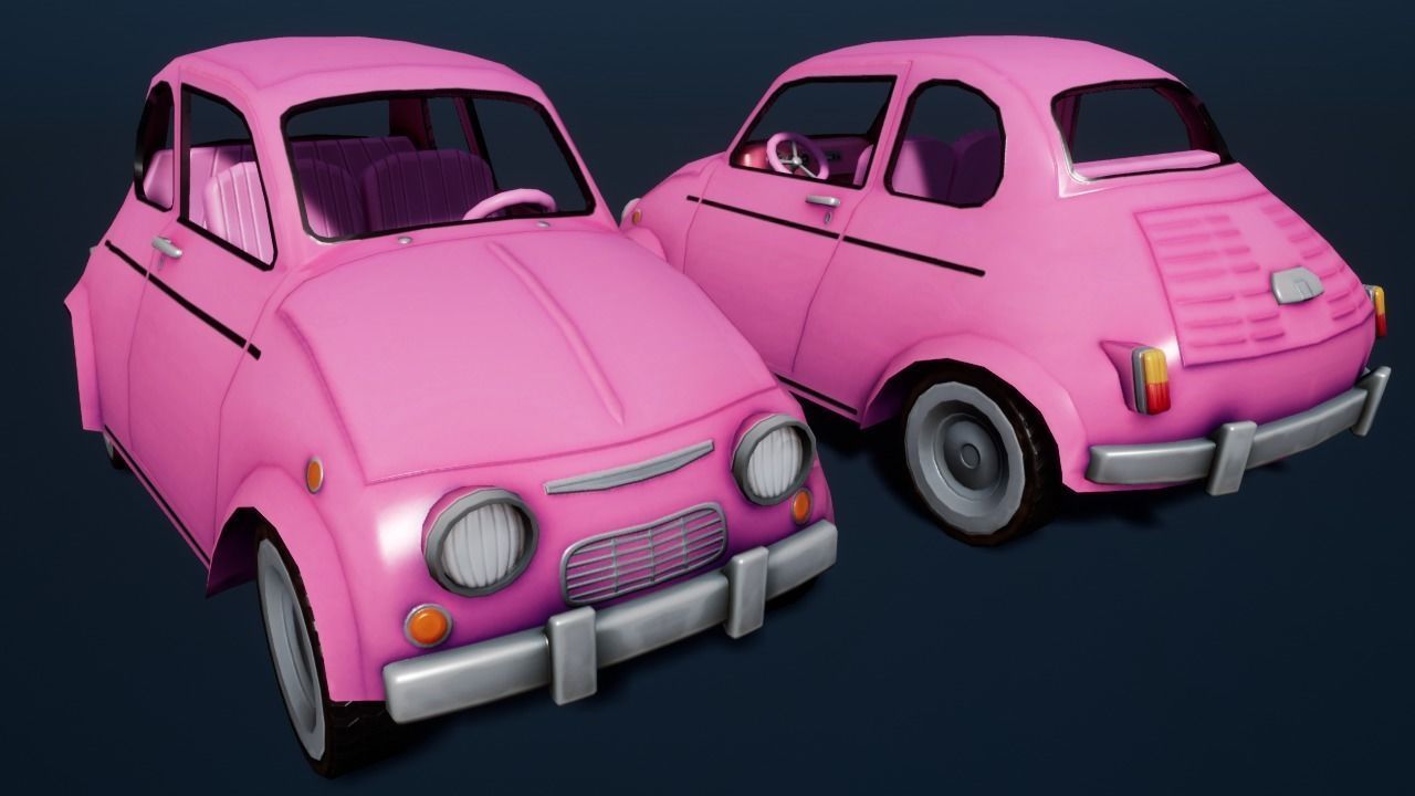 Stylized Car 03 Low-poly 3D model_4
