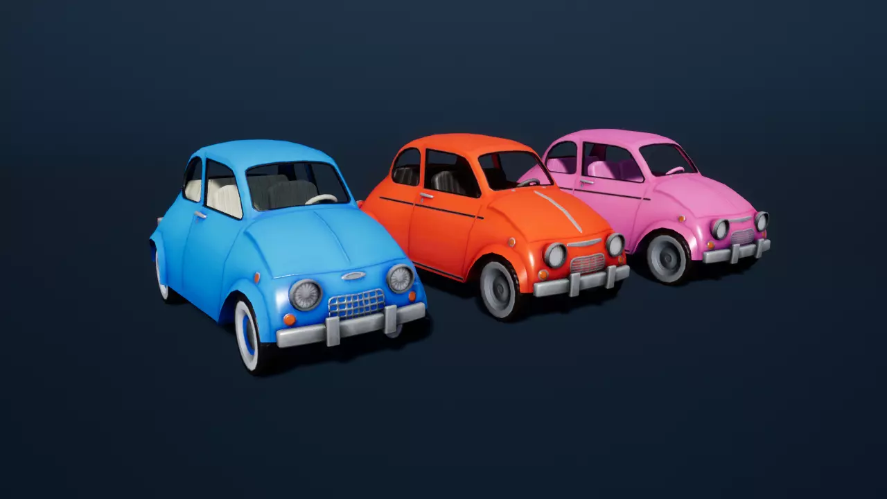 Stylized Car 03 Low-poly 3D model_0